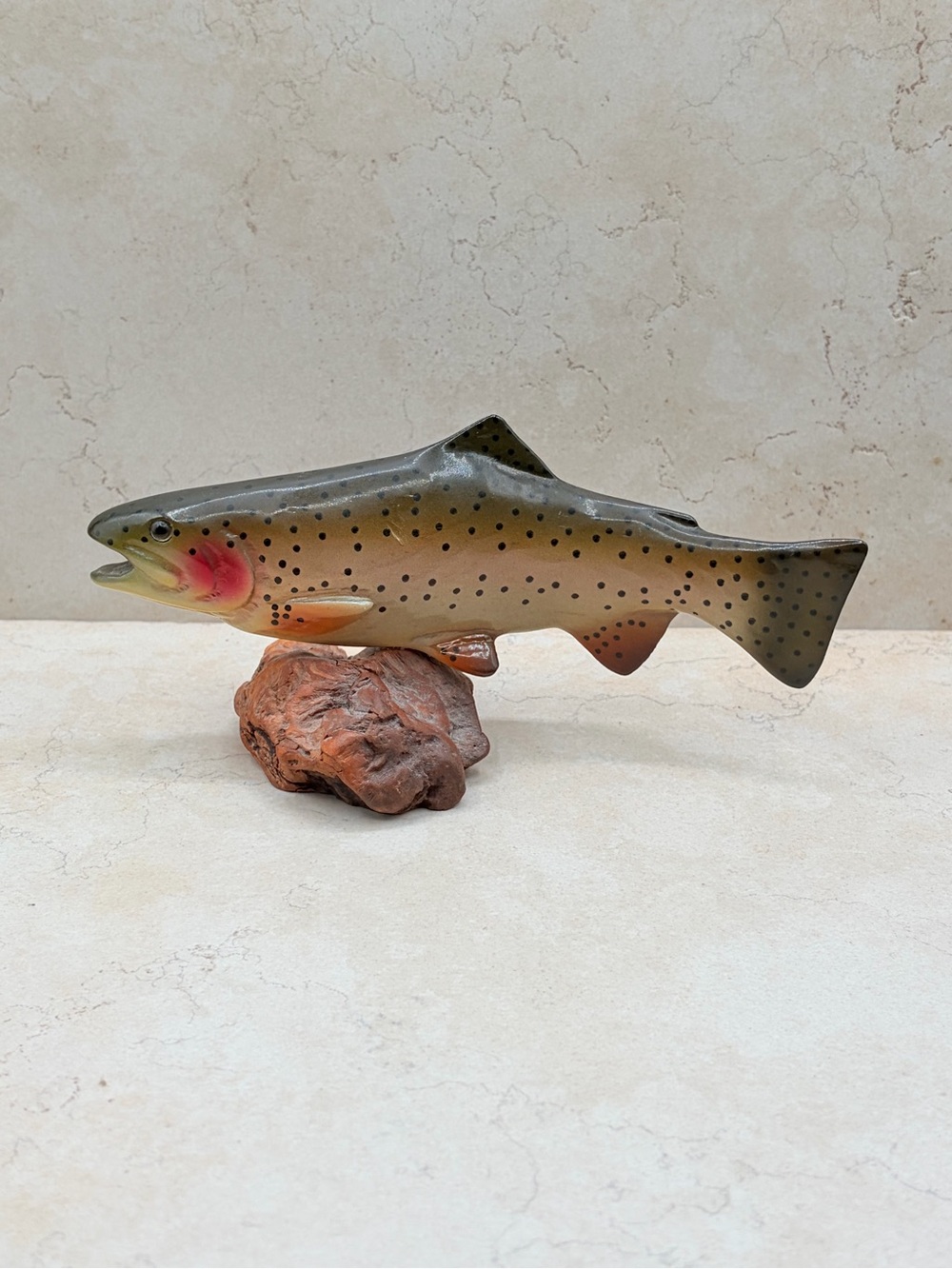 1995-2005 Bill Reed Hand Carved 7" Rainbow Trout Big Sky Carvers Montana Signed